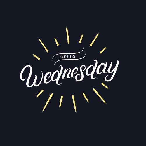 Days of a week hand written lettering Royalty Free Vector