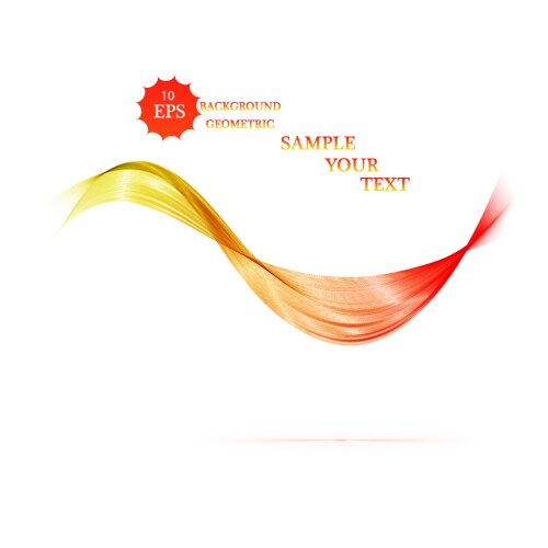 Abstract smooth color wave curve flow Vector Image