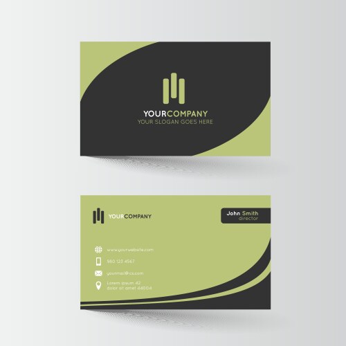 business card template vector