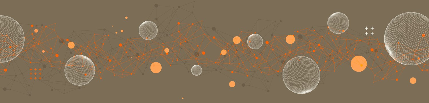 Abstract sphere background with plexus effect 3d vector image