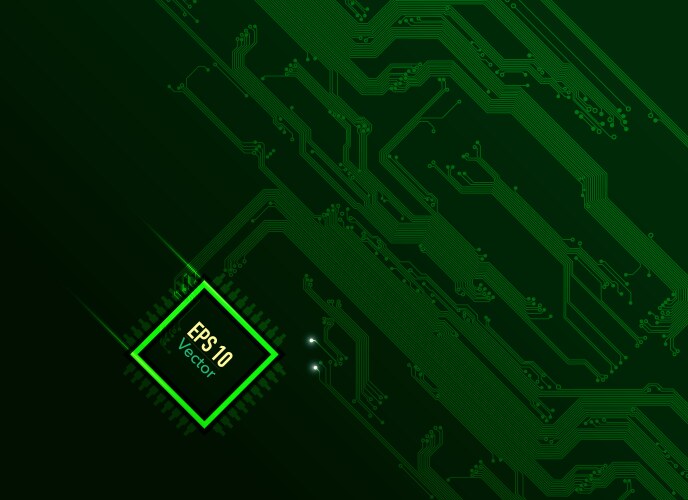 Cpu Vector Side View Digital cpu Royalty Free Vector Image - VectorStock