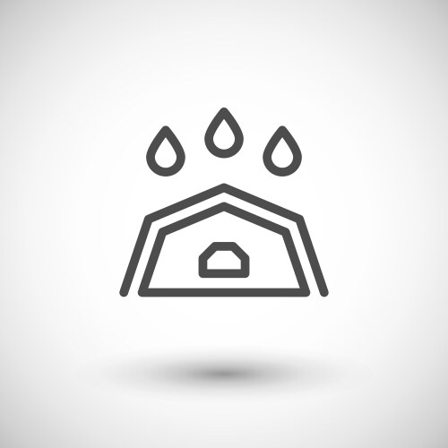 roof line icon vector image