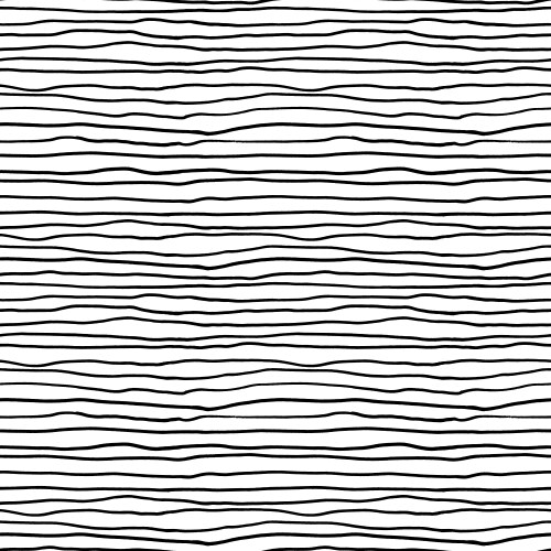 Hand drawn horizontal doodle line seamless pattern vector image