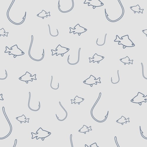 Seamless pattern with fishes Vector Image