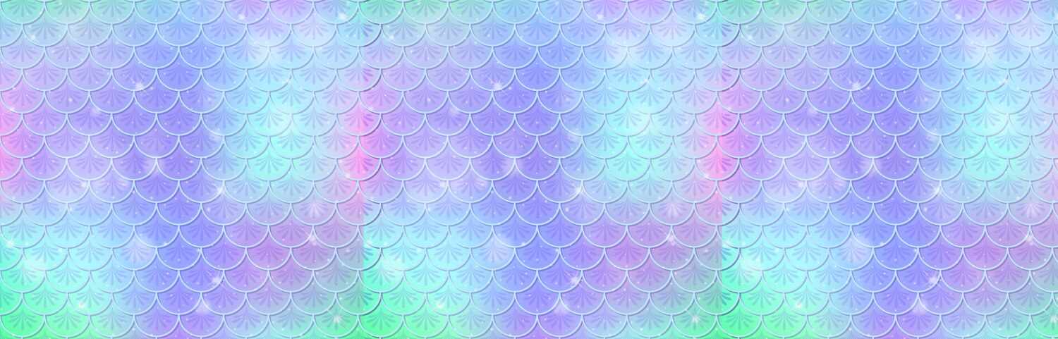 Gradient mermaid scales in pastel rainbow colors vector image