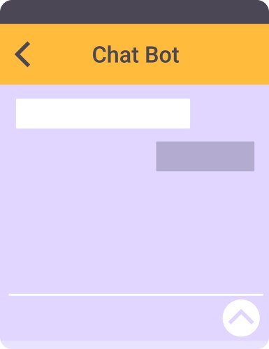 Chat bot interface showing blank message windows vektorbild