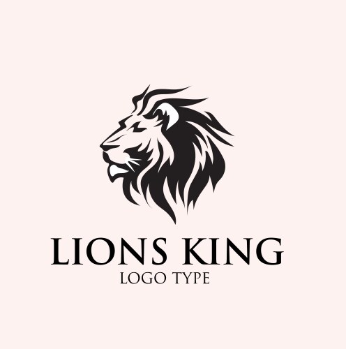 King lion logo designs Vector Image