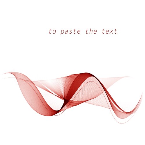 Red Wave Abstract Background Vector Image
