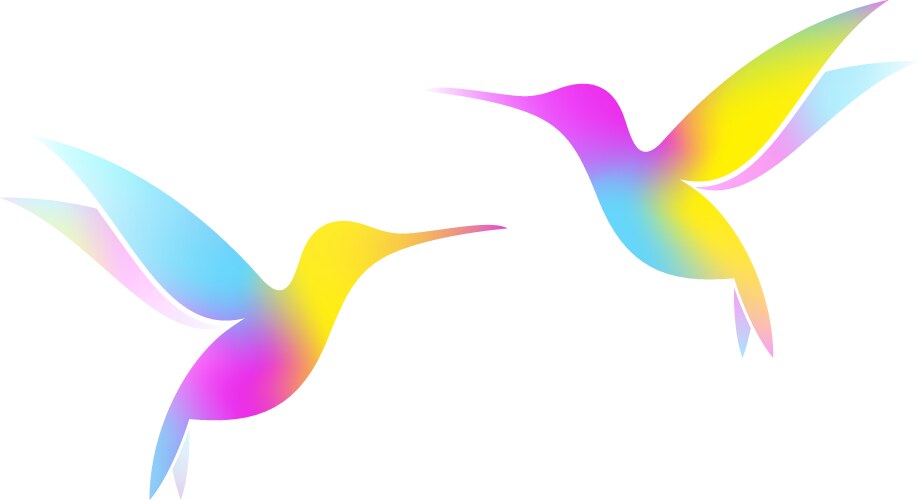 Crystal hummingbird Royalty Free Vector Image - VectorStock
