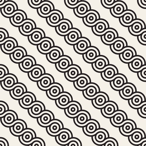 Seamless pattern repeating geometric elements vector image