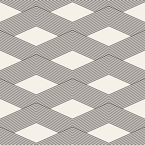 Seamless pattern repeating geometric elements vector image