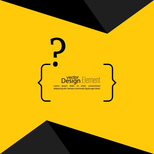 Question Mark Icon - Yellow Triangle – Royalty-Free Vector | VectorStock