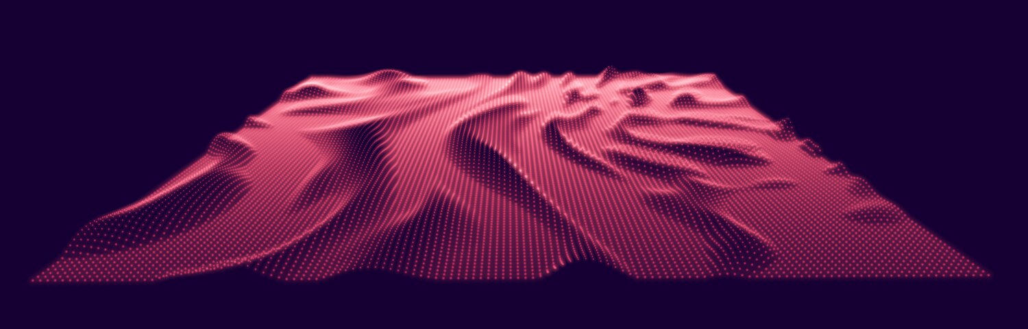 3d noised surface vector image