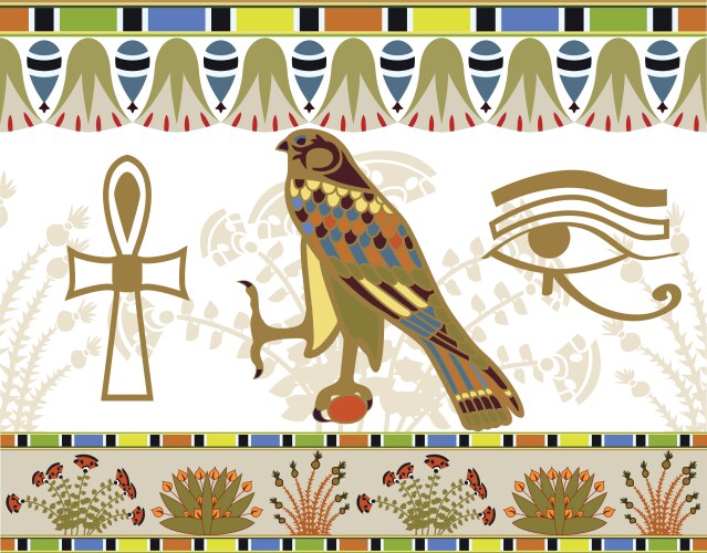 Egyptian art Royalty Free Vector Image - VectorStock