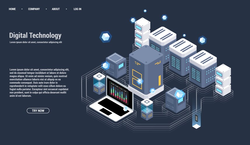 Big Data Isometric Vector Images (over 5,800)