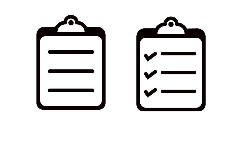 Icon tablet with paper clip Vector Image