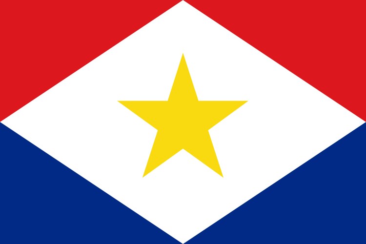 saba flag vector image