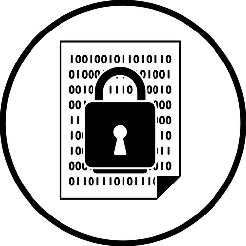 Security data technology Royalty Free Vector Image