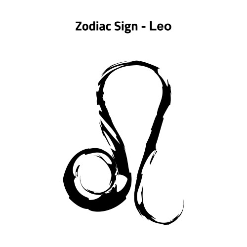 Zodiac sign leo Vector Image