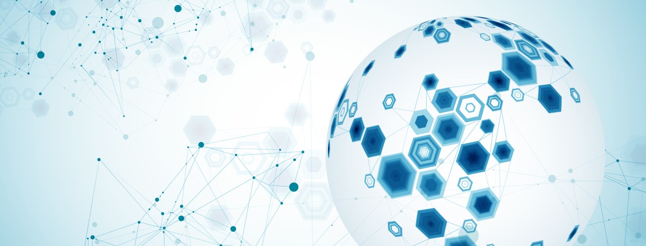 Abstract Network Globe Background vector image