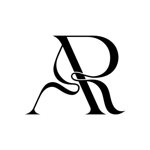 Elegant AR Monogram Logo – Royalty-Free Vector | VectorStock