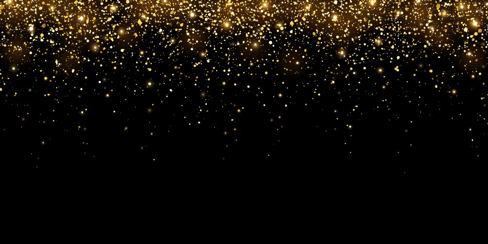 Golden Glitter Holiday Sparkle Vector Image
