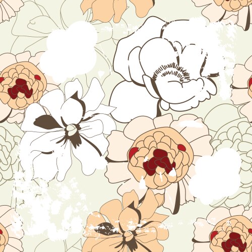 Retro stylized wallpaper Vector Image