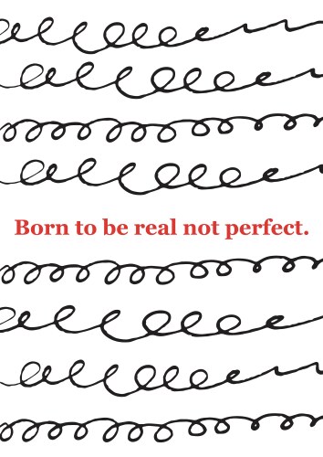 Doodle creative concept with chaos lines and quote Vector Image