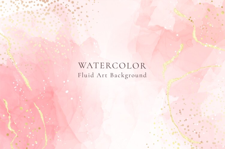 pastel rose pink liquid watercolor background vector image