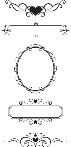 Decorative elements border Royalty Free Vector Image