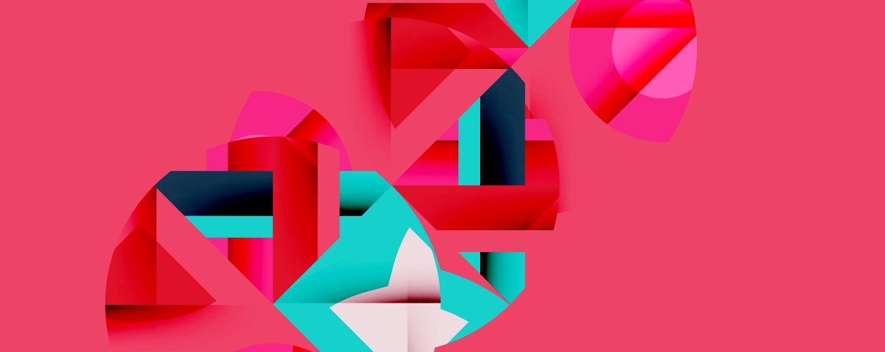 Abstract geometric shapes overlap creating – Royalty-Free Vector ...
