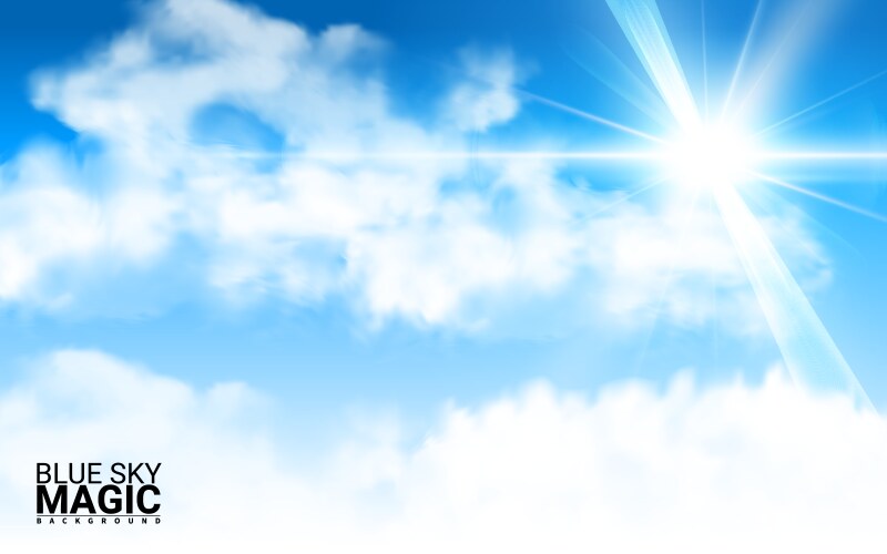 Blue Sky Clouds Royalty Free Vector Image - VectorStock