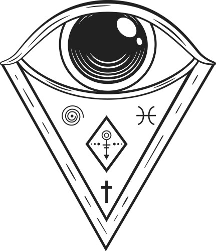 Illuminati Eye Symbol Vector Image