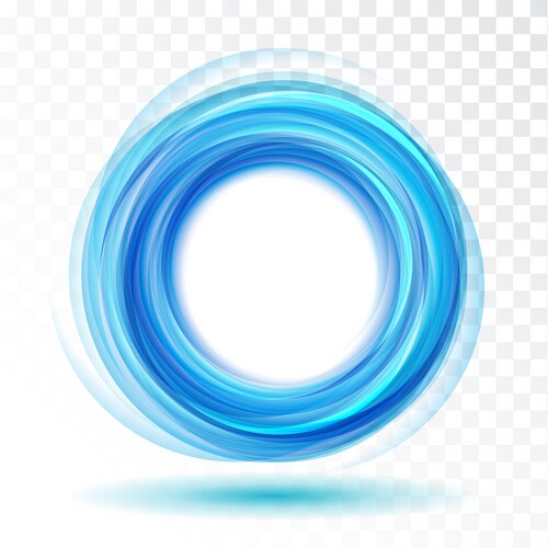 Abstract Blue Circle Logo – Royalty-Free Vector | VectorStock