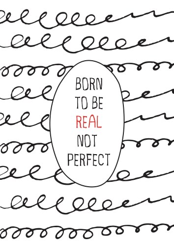 Doodle creative concept with chaos lines and quote Vector Image