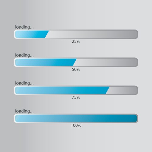 loading bar vector image