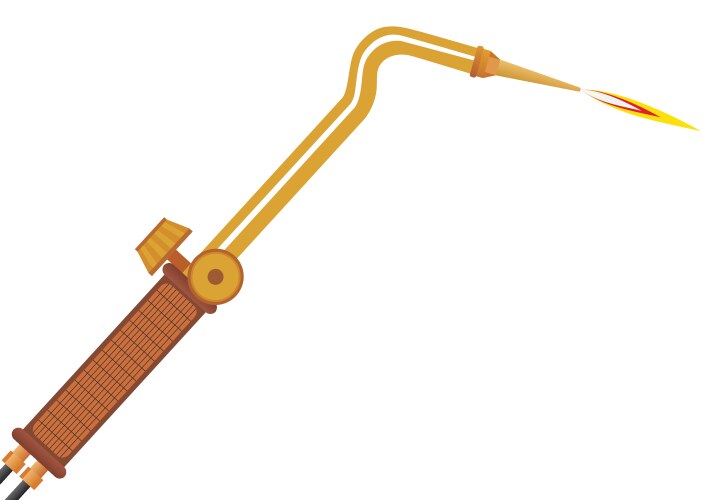 Gas Welding Torch Vector Image