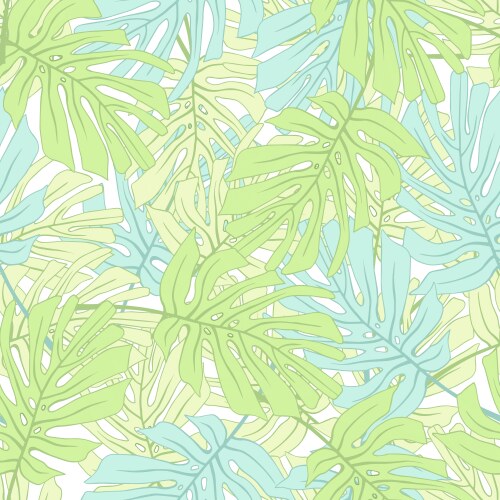 tropical palm leaves vector image