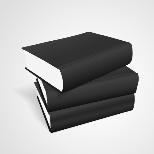 Stack of blank books Royalty Free Vector Image