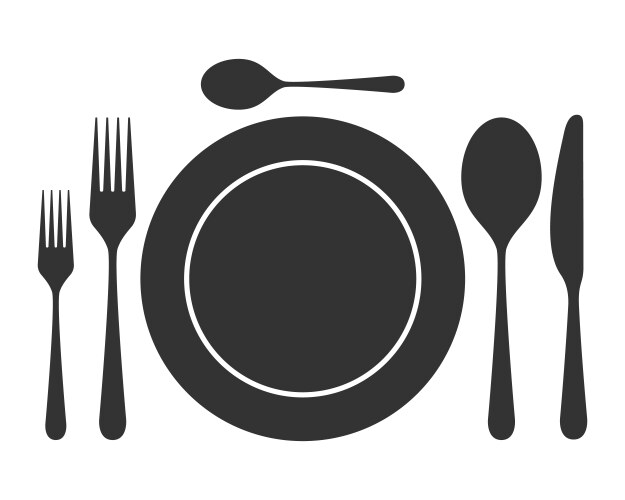 Clean tableware realistic design concept Vector Image