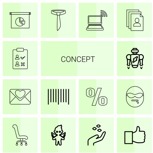 Concept icons vector image