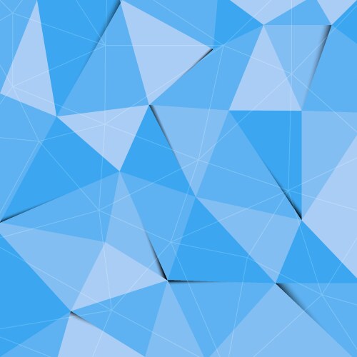 Abstract blue triangle background Royalty Free Vector Image