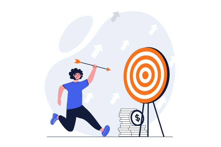 Career Opportunity Concept With Character Vector Image