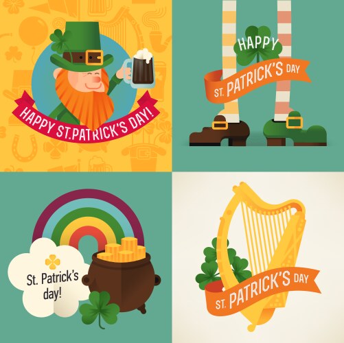 St patricks day card Royalty Free Vector Image