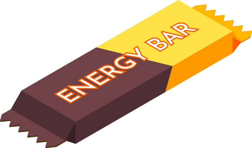 Energy bar chocolate composition Vector Image