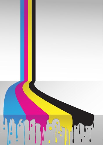 Cmyk paint Royalty Free Vector Image - VectorStock