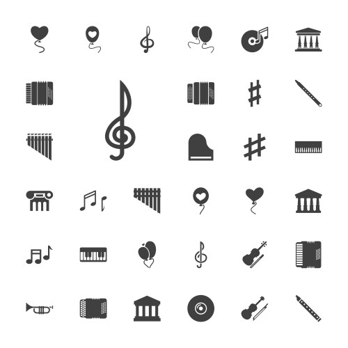 Classical icons (36896359) – Free Vector | VectorStock