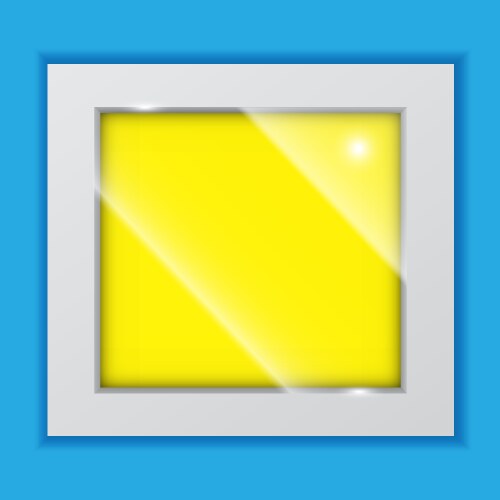 Interior picture frame cartoon wall decoration Vector Image