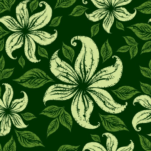 Vintage seamless floral wallpaper Royalty Free Vector Image