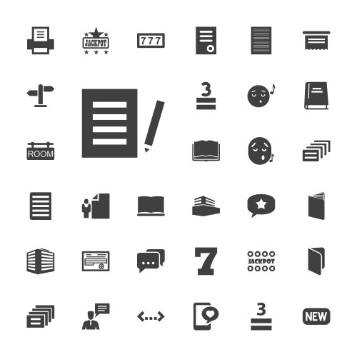 13 text icons (36881918) – Free Vector | VectorStock